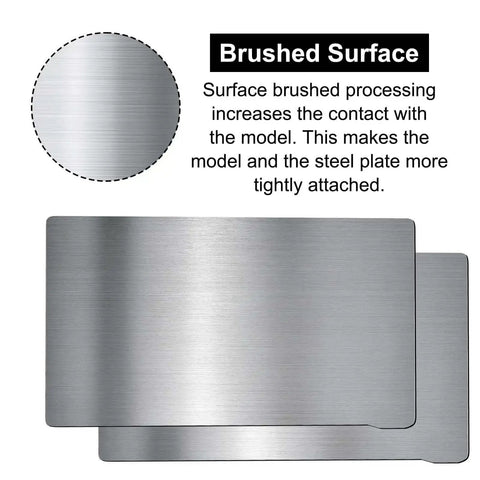 Brushed surface detail of 2-Pack Flexible Build Plate Set for Anycubic Photon Mono 4 and Mono 4 Ultra Resin 3D Printer, Spring Steel Magnetic Bed.