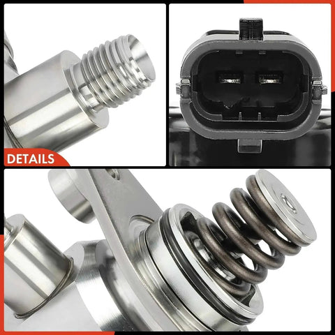 Close-up of High Pressure Fuel Pump With Gasket And Bolts For Chevy Equinox 2010 2017 Malibu 2013 2014 Impala GMC Terrain Buick