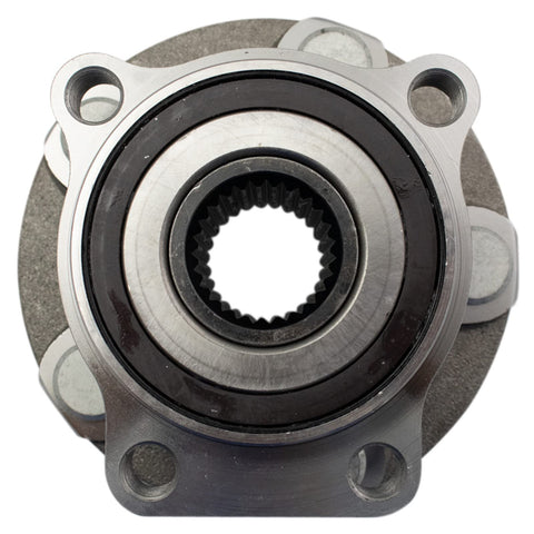 Front view of Four Piece Front And Rear Wheel Bearing And Hub Assembly Set For Subaru Crosstrek XV Forester Impreza 2014-2023