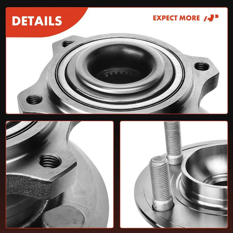 Close-up of Front Wheel Bearing And Hub Assembly For Dodge Charger 2007 Through 2023 Challenger 2017 Through 2023 AWD