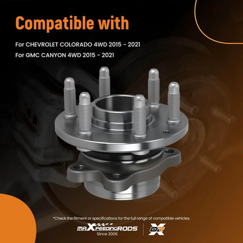 Front Wheel Bearing And Hub Assembly For Chevrolet Colorado 4WD 2015 2021 And GMC Canyon 4WD 2015 2021 Six Lug ABS