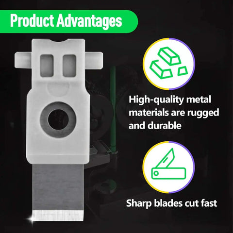 4Pcs Steel Tool Head Cutter Scraper Blades Replacement For X1 P1 A1 Series 3D Printers High-quality metal blade close-up