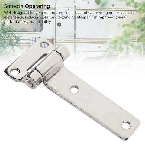 T Shape Door Hinge 304 Stainless Steel Smoother Operation With Beefy Load Capacity, ideal for RV, van, yacht, outdoor use