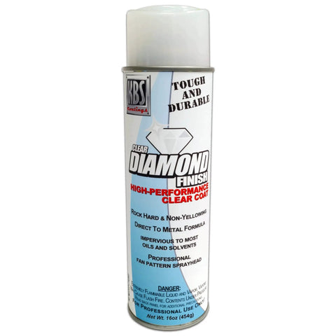 DiamondFinish Clear High Gloss Aerosol Coating for Steel and Aluminum Surfaces front view