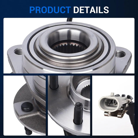 Front Wheel Hub Bearing Assembly 5 Lug With ABS Direct Fit For Chevy Equinox 2005 2006, Pontiac Torrent 2006, Saturn Vue 2002 2007 OE Grade