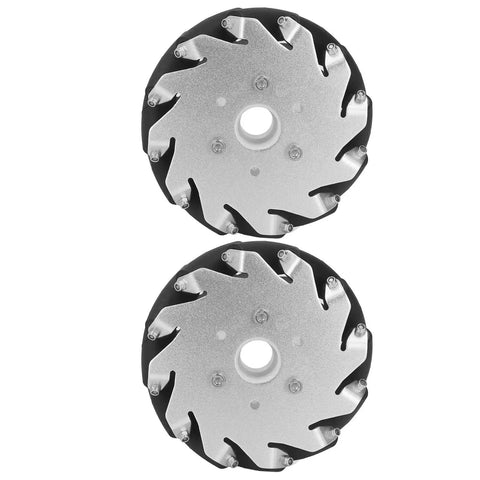 127mm Omni Directional Wheel Set For DIY Education Robot Car Kit, 45kg Load Capacity, Aluminum Chassis with Rubber Rollers
