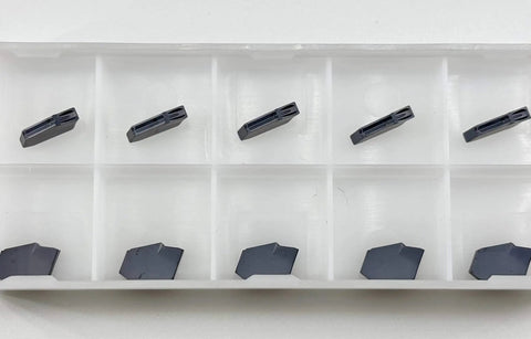 CNC Grooving Carbide Inserts GTN-2 Self Locking With PVD Black Coating For Stainless Steel And General Steel in a box