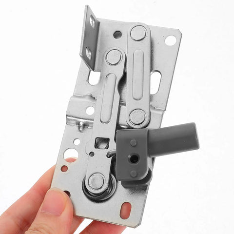 Soft Close Downward Cabinet Hinges With Damping For Concealed Doors, Easy No Fuss Install For Shoe Cabinets And Furniture, 2 Pack Tip Out Tray Compatible Hinges With Hidden Screws By DONFAMDS held in hand
