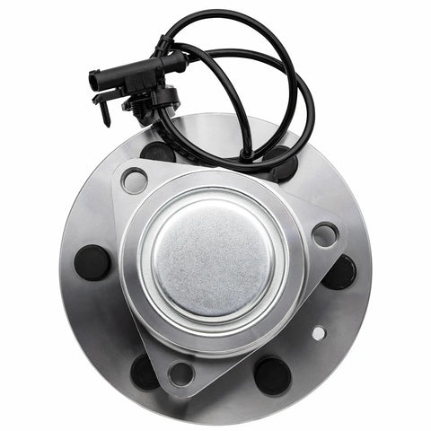 Top view of Front Wheel Bearing Hub Assembly 2WD Pair For Cadillac Escalade ESV 2007 To 2014 Chevy Avalanche 6-lug design
