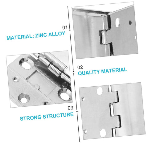 Arc Hinge Set For Glass Doors And Cabinets Made From Zinc Alloy Heavy Duty Hardware Two Piece Rust Resistant High Load Bearing