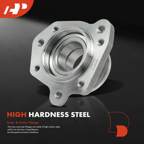 Front view of 2 Piece Rear Wheel Bearing And Hub Assembly Set For Honda CR-V 1997 1998 1999 2000 2001 EX LX SE