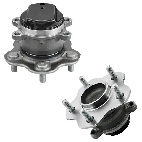 Drop-In Ready To Roll 4-Piece Front And Rear Wheel Bearing Hubs Assembly Kit For Nissan Rogue And Rogue Sport FWD 2014-2019 2017-2019 Complete Hub Bearings Set
