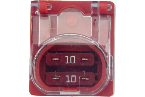 Overload Protection Relay 9 Pin Late Style White And Brown Auto Part for vehicle electrical system close-up view.