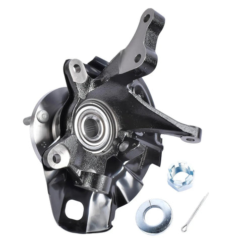 Front Right Passenger Side Steering Knuckle And Wheel Bearing Hub Assembly For Hyundai Elantra 2001 2002 2003 2004 2005 2006 With 4 Wheel ABS And 4 Lug Compatibility Replace 697962