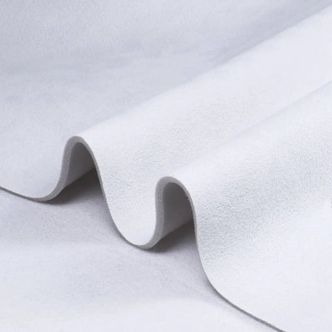 Close-up of 60 Inch Wide Suede Headliner Fabric With Foam Backing Pink Auto Roof Upholstery showing textured surface and foam backing.