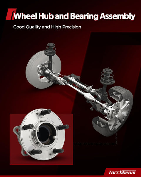 Beefy Rear Wheel Hub Bearing Assembly 512370 Compatible With 2007 2014 Toyota Yaris, 2012 2019 Prius C, And 2013 Scion iQ