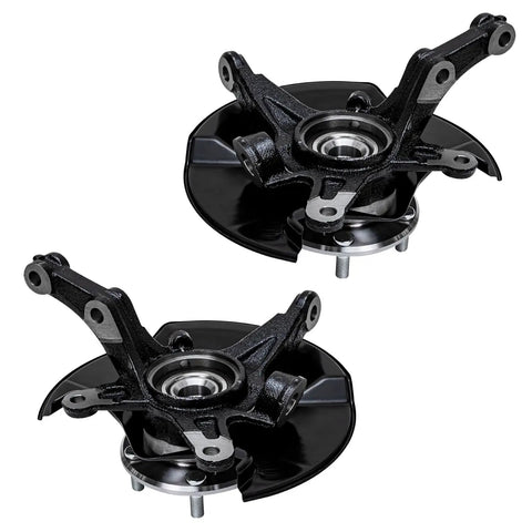 Front Wheel Hub Bearing And Steering Knuckle Assembly Kit For 2006 2011 Honda Civic, Pair Of Front Driver And Passenger Side Knuckles