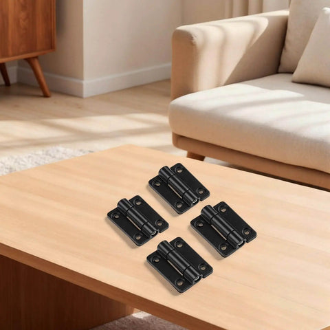 Adjustable Torque Damping Hinge Pack Of 4 For Cabinets And Industrial Settings With Beefy Black Construction Heavy Duty Zinc Alloy Build