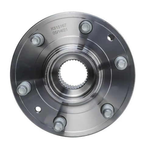 Front Wheel Bearing And Hub Assembly For 4WD Chevy Colorado And GMC Canyon 2015 2016 2017 2018 2019 2020 2021 Replacement Wheel Hub Kit Premium Quality Durable Front Axle Component Ready To Install - Front View