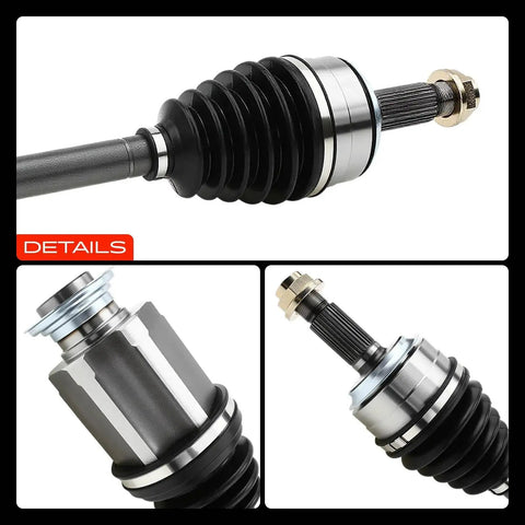 Detailed view of CV Axle Shaft Assembly Front Right Passenger Side For Honda CRV 2007 2008 2009 2010 2011 2012 2013 2014 2.4L L4 Replacement Axle Built For Long Lasting Strength And Quick No Hassle Install No ABS Ring Included