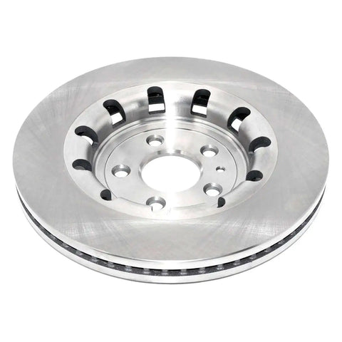 Front Vented Brake Rotor For Late Model Cars And Trucks - Heavy-Duty Castings, Solid Metallurgy, And Multi-Vane Design