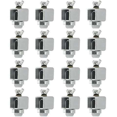 Acrux7 butt welding clamps, 16 pcs, carbon steel sheet metal clamps for auto body edge-to-edge welding