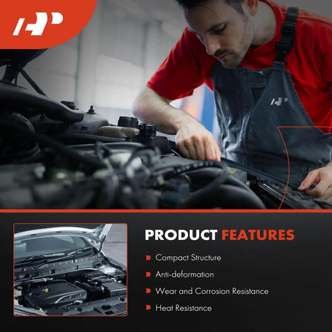 Mechanic inspecting engine with focus on Engine Harmonic Balancer Pulley Direct Fit Bolt On Replacement For Dodge Sprinter 2500 3500.