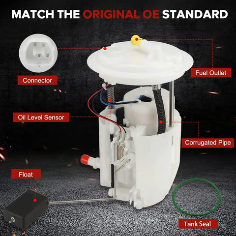 Electric Fuel Pump Module Assembly Plug And Play For Jeep Compass Patriot And Dodge Caliber 2007 To 2016 2.0L 2.4L L4 Engines