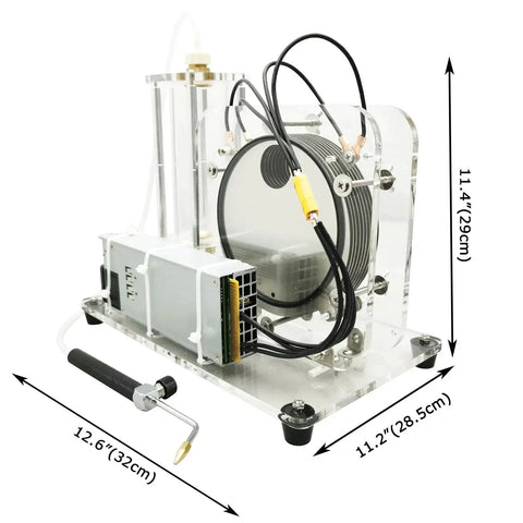 Pro Grade Electrolysis Water Machine With Oxy Hydrogen Flame For Water Welding AC 100 To 240 Volt 350 Watt Stainless Steel Construction
