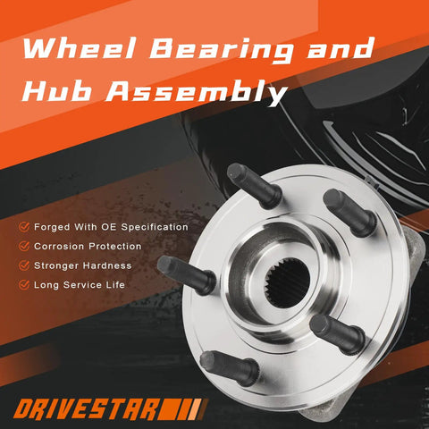 Front Wheel Bearing And Hub Assembly Fits Ford Ranger 2009 2011 And Mazda B4000 2003 2010 4WD 5 Lugs With ABS