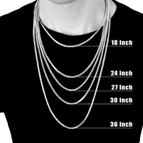 Model wears 24 Inch Ball Chain Necklace In T304 Stainless Steel Two Point Four Millimeter Gauge Made In The USA Rust Resistant