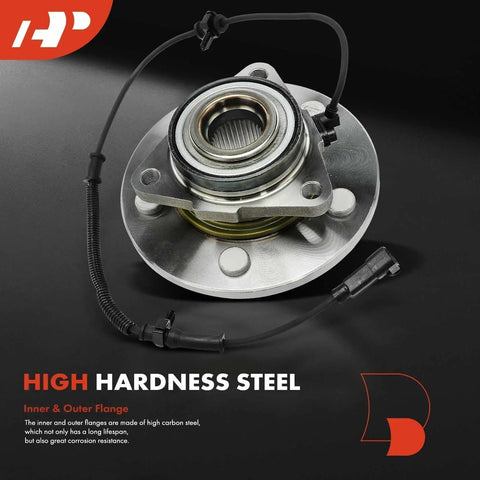 Two Front Wheel Bearing And Hub Assembly With ABS For Ram 1500 2012 2018 And 1500 Classic 2019 2022, five-lug, steel construction.