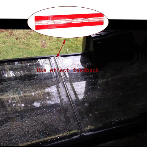 Transparent Acrylic Piano Hinge 300mm Self Adhesive For DIY Boxes And Aquarium installed on aquarium lid