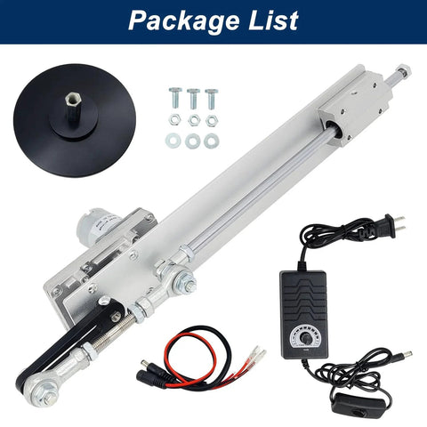 Heavy Duty Reciprocating Linear Actuator With Suction Cup And Speed Controller Built For DIY Pros JQDML 24V Adjustable Stroke