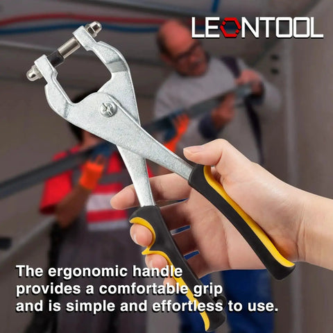 9.5 Inch Ceiling Grid Punch Tool For Suspended Ceilings, ergonomic handle, heavy duty, compound leverage, metal sheet installation