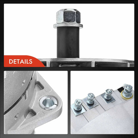 Beefed Up 12V 170Amp Truck Alternator For Freightliner Kenworth Peterbilt Sterling Without Pulley close-up details of connectors