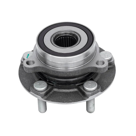 Front view of a Front Wheel Bearing Hub Assembly Set Of 2 Compatible With Hyundai Elantra 2017 To 2023 Elantra GT 2017 To 2020 Ioniq 2017