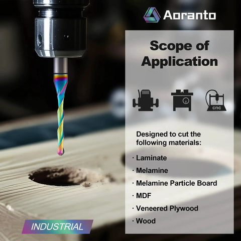 Industrial Grade Ball Nose CNC Router Bit For Wood Carving With Long Life Coating And Solid Carbide Up Cut One Eighth Inch Diameter One Quarter Inch Shank Two Flute One Inch Cutting Length Aoranto cutting wood
