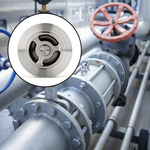 TAISHER 1/2 in stainless steel flange clamp check valve; backflow prevention, one-way valve, industrial piping
