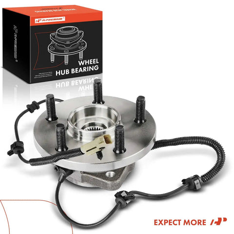 Pair Of Front Wheel Bearing And Hub Assemblies With ABS For Jeep Commander 2006 To 2010 And Grand Cherokee 2005 To 2010