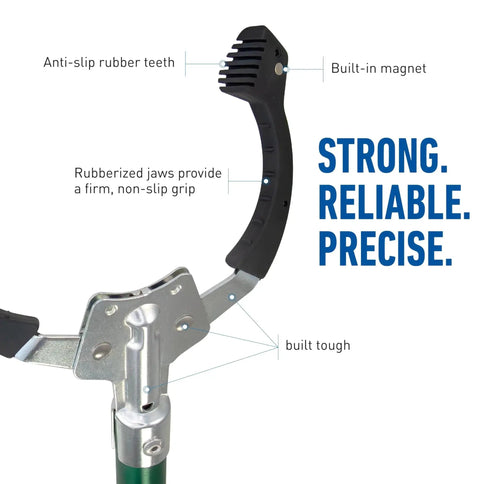 36 Inch Nifty Nabber Reacher Grabber Tool For Easy Yard Cleanup And Trash Pickup With Built In Magnet And Ergonomic Grip featuring anti-slip rubber teeth and sturdy design for seniors and hard to reach items by Unger.