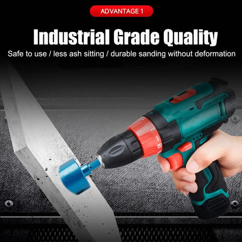Pro Grade 10 Piece Diamond Hole Saw Set For Ceramic, Tile, Glass, Granite, Marble And Plaster - Brazed Dry Core Drill Bits from 6mm to 50mm used with drill for precise cuts
