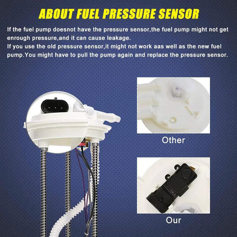 Fuel Pump Assembly Kit For 1997 1998 1999 2000 Chevy GMC Pickup Trucks With Two Electrical Connectors top view