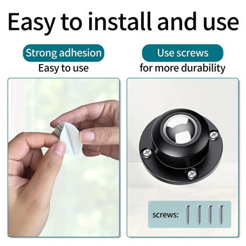 Low Profile 1 Inch Caster Wheels For Kitchen Appliances, 360 Degree Swivel Universal Rollers, self adhesive installation