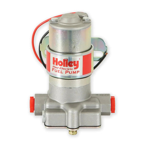97 GPH Red Electric Fuel Pump 12-801-1 High-Flow Performance Upgrade For Street And Track Cars, 7 Psi Max, 2 Amp Draw
