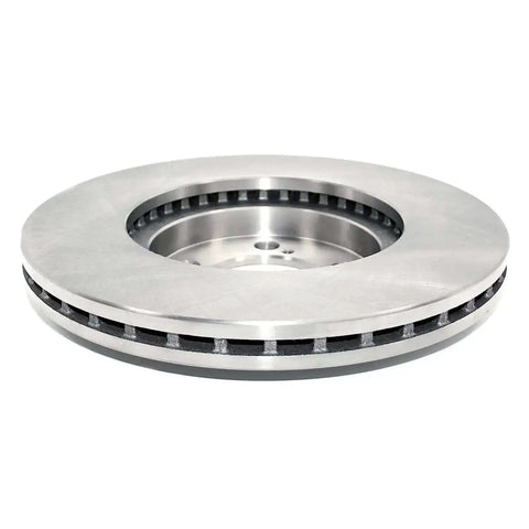 Front Vented Disc Brake Rotor With Hub-Centric Fit, Swirl Finish No Machining Needed, beefy heavy duty cast iron, ideal replacement.