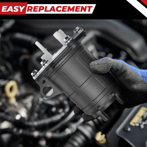 Drop-In Fuel Pump 16700-HP5-602 Replacement For Honda ATV, easy install shown in hand near ATV engine