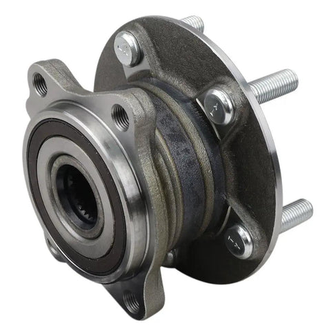 Front view of Pair Wheel Hub Bearing Assemblies For 2007 2012 Mitsubishi Outlander 4x4 3.0L And 2008 2015 Mitsubishi Lancer 4x4 AWD