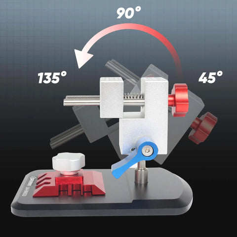 Universal Tabletop Vise Clamp For Hobbyists, Mini Workbench Vise With 360 Degree Rotation And 90 Degree Tilt