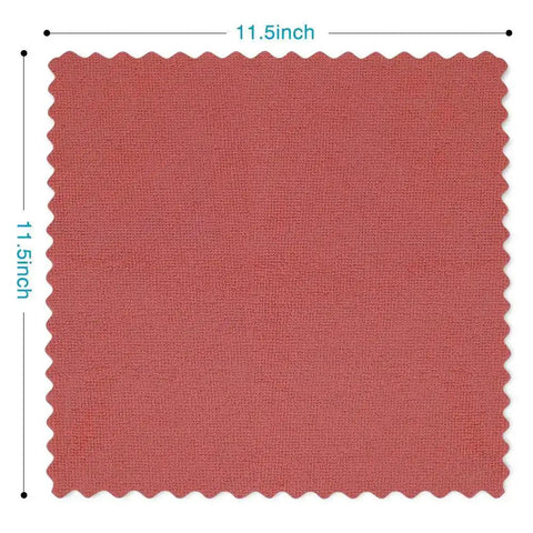 Bulk 50 Pack Microfiber Cleaning Rags For Cars And Home, Lint Free Non Scratch Shop Towels, 11.5 By 11.5 Inches, Red, front view